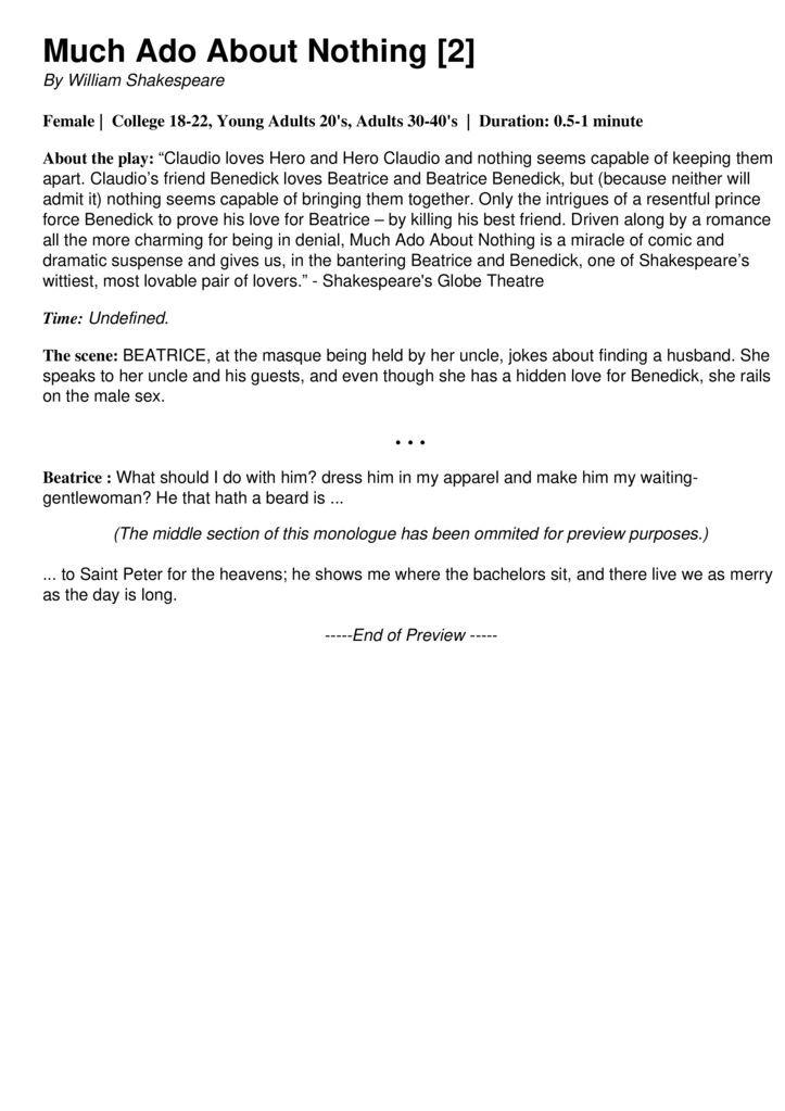Monologue Final Pdf Much Ado About Nothing - Premium Sunset Art Gallery - Desktop