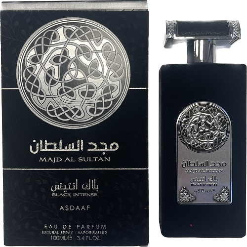 Asdaaf Majd Al Sultan Black Intense EDP 100ml - Perfumes For Less NG