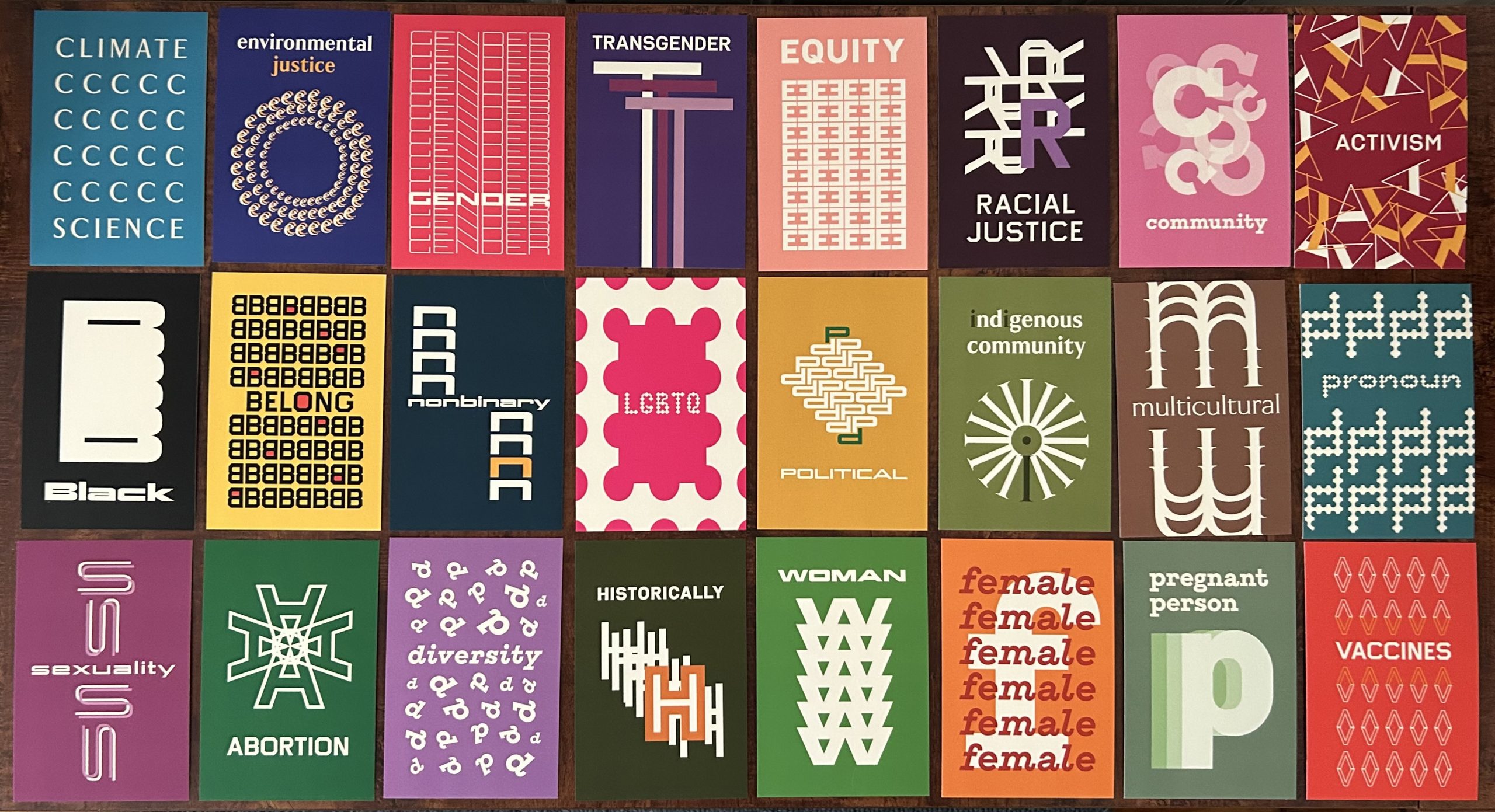 Reclaimed Words Postcards