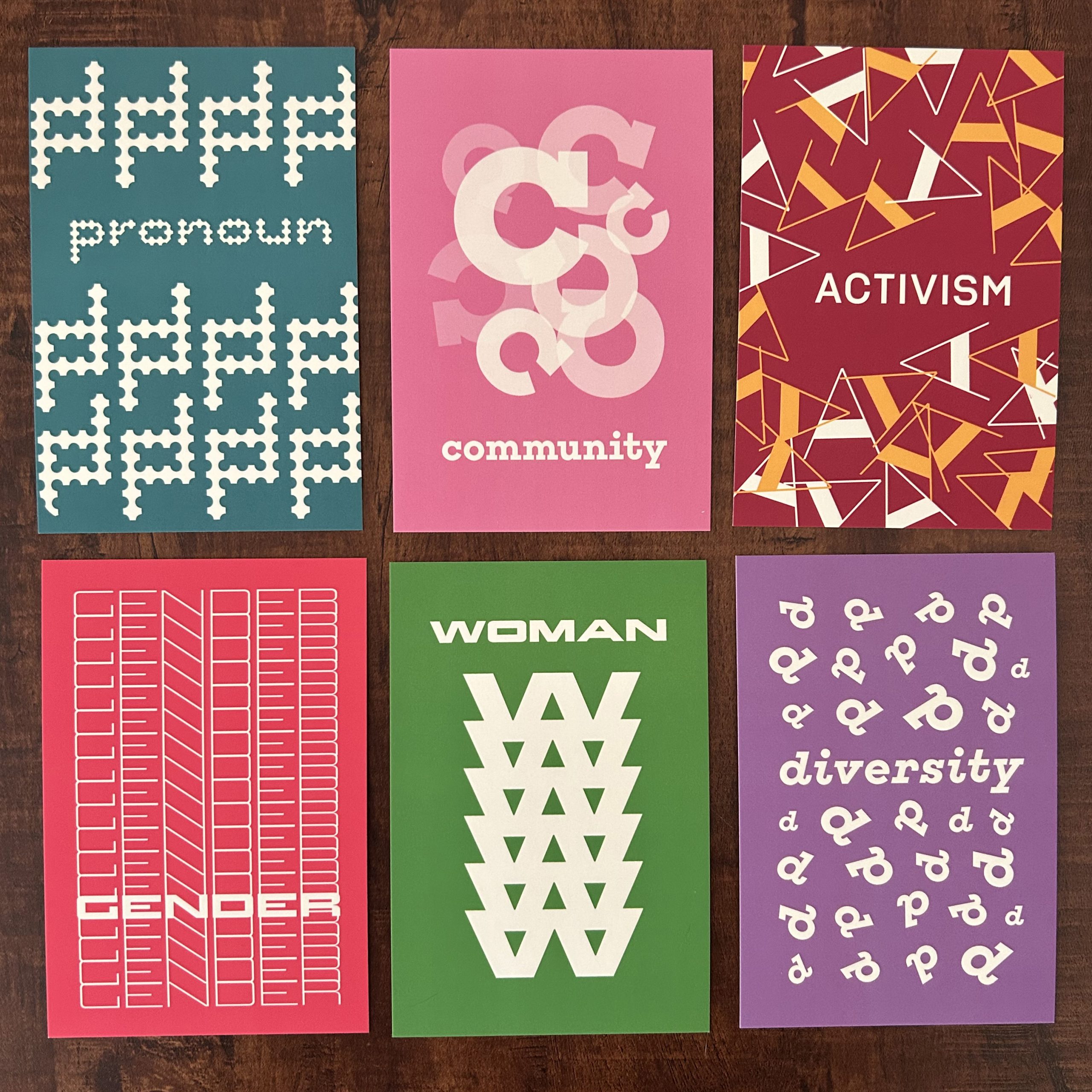 Reclaimed Words Postcards