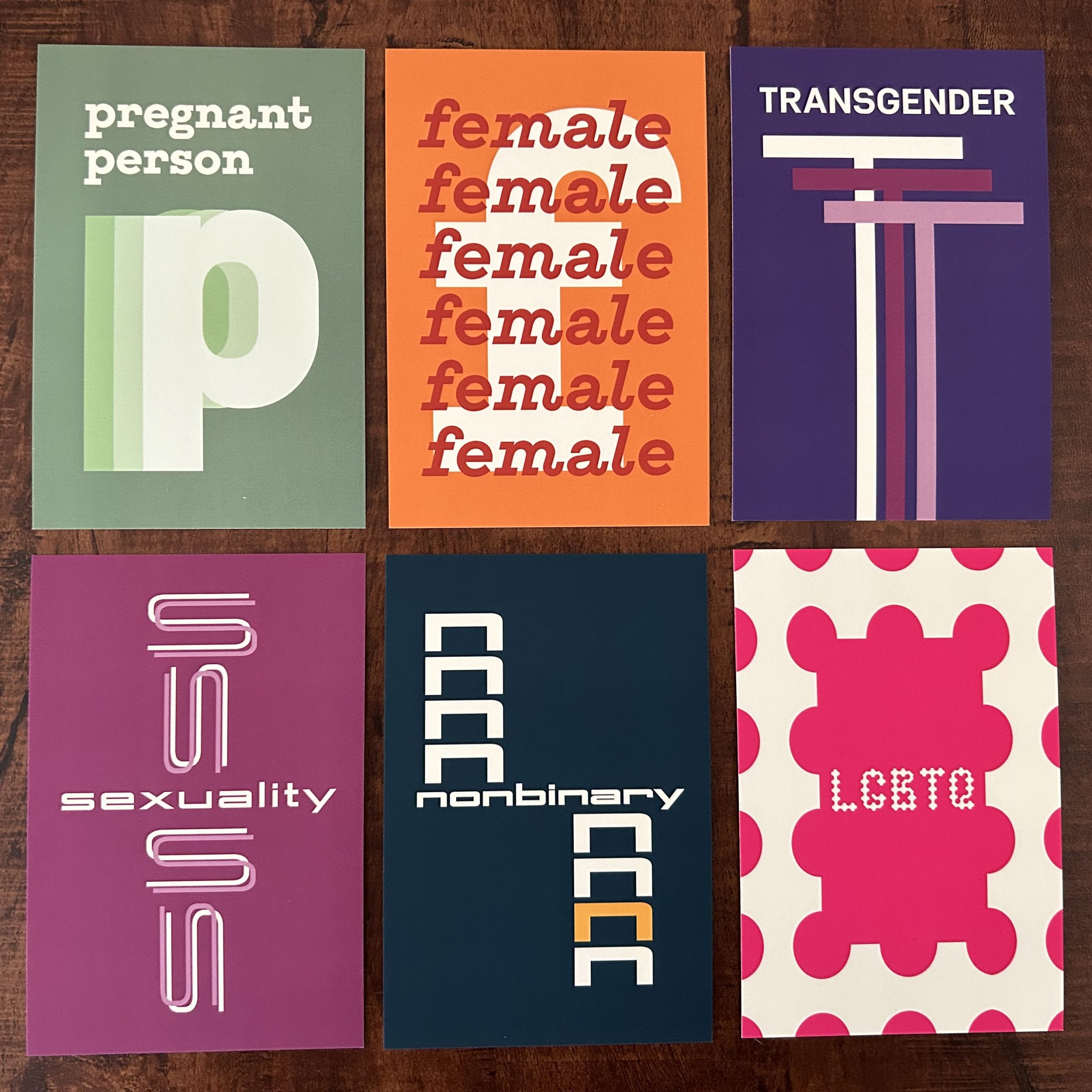 Reclaimed Words Postcards
