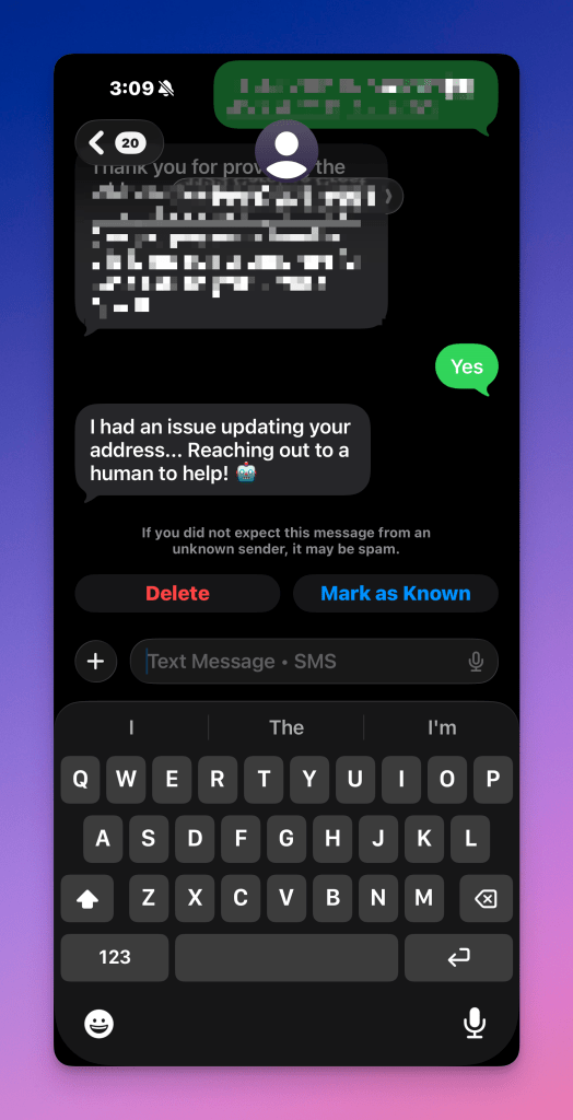 Slopperhead texting