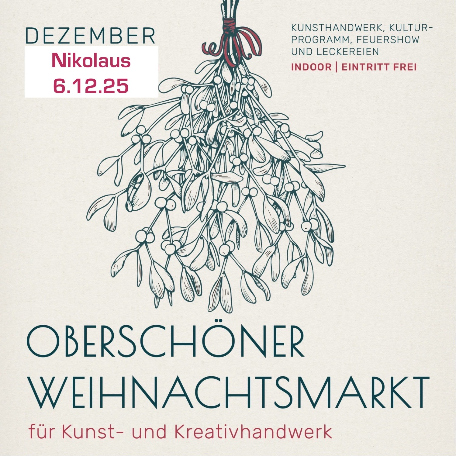 Oberschöner indoor Weihnachtsmarkt 6.12.2025