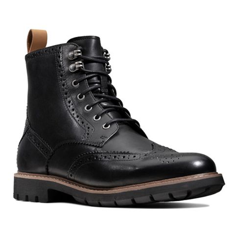 Clarks Batcombe Lord Black Warmlined Leather