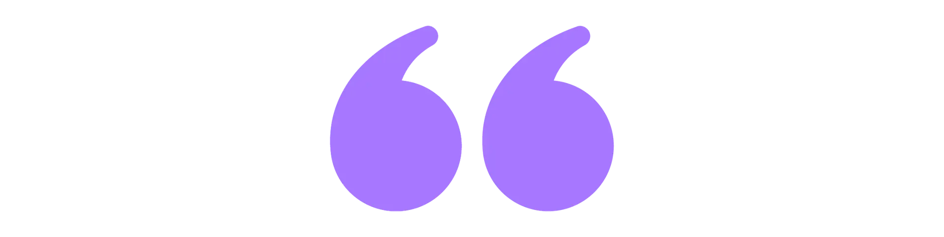 Large, purple quotation mark symbol on a transparent background, ideal for Business Technology Ohio presentations or branding.