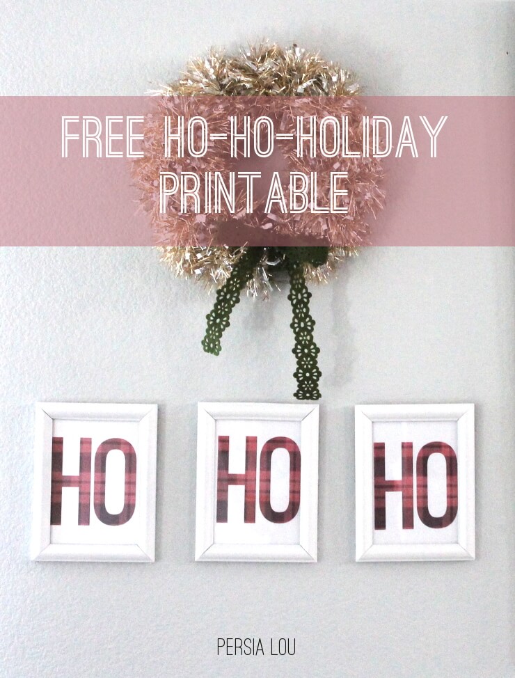 Ho Ho Ho! Free Christmas Printable - Persia Lou