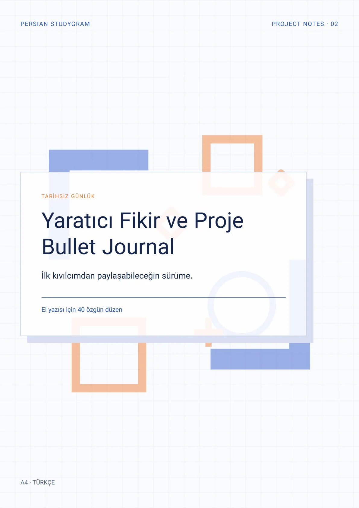 Yaratıcı Fikir ve Proje Bullet Journal
