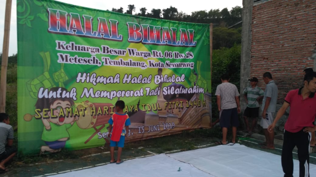 Selamat hari raya idul fitri tahun 2021 mohon maaf lahir dan batin. Halal Bi Halal 1440 H Rt 06 Rw 28 Meteseh Tembalang Semarang