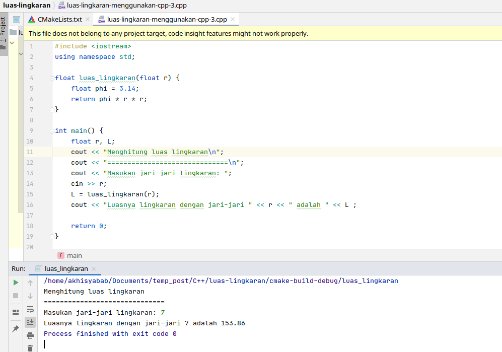 10 Contoh Program C Sederhana Dengan Fungsi Lengakap Dengan Penjelasannya Balog 18 Untuk dicatat contoh di atas dibuat dengan aplikasi Borland C. 10 Contoh Program C Sederhana Dengan Fungsi Lengakap Dengan Penjelasannya Balog 18 Untuk penjelasannya bisa disimak pada link berikut.