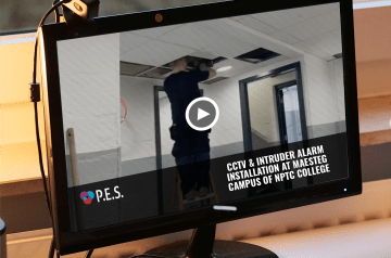CCTV & intruder alarm installation at Maesteg campus of NPTC College