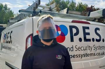PES engineer in PPE