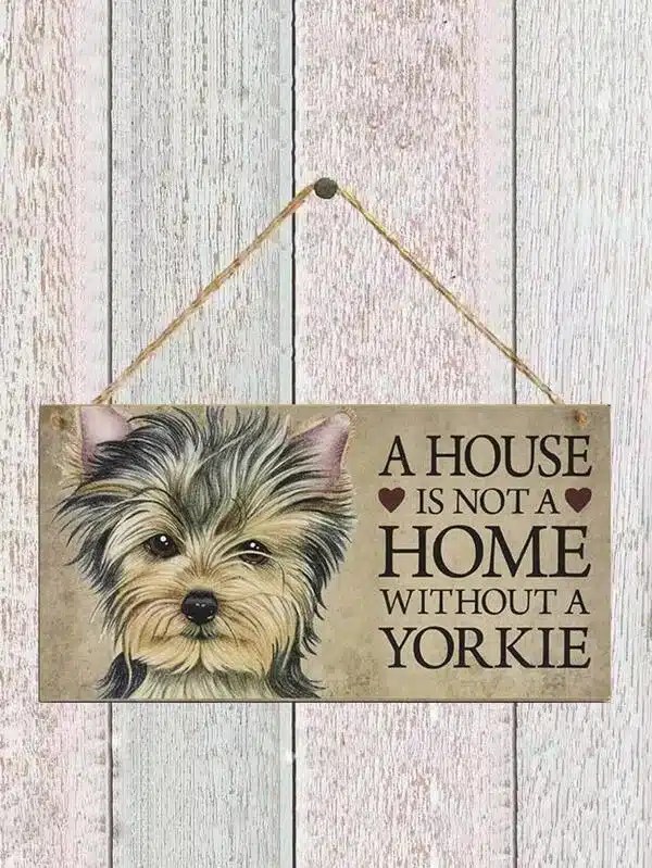 Yorkie wooden decor