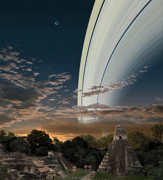 The top visible cloud deck is made up of ammonia clouds and is found about 100 km below the top of the troposphere, in a region called the . What Landscape Photos Would Look Like If Earth Had A Ring Like Saturn S Petapixel