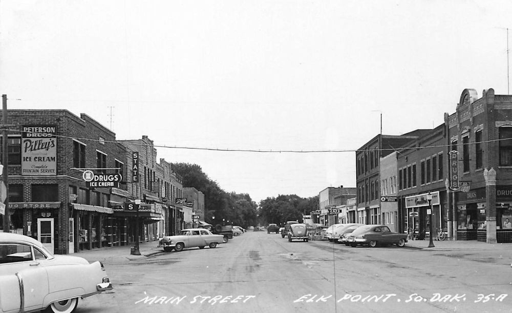 South Dakota Old Main Street Postcards Peter D.