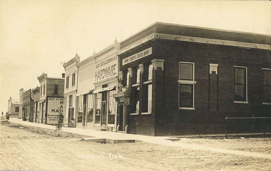 South Dakota Old Main Street Postcards Peter D.