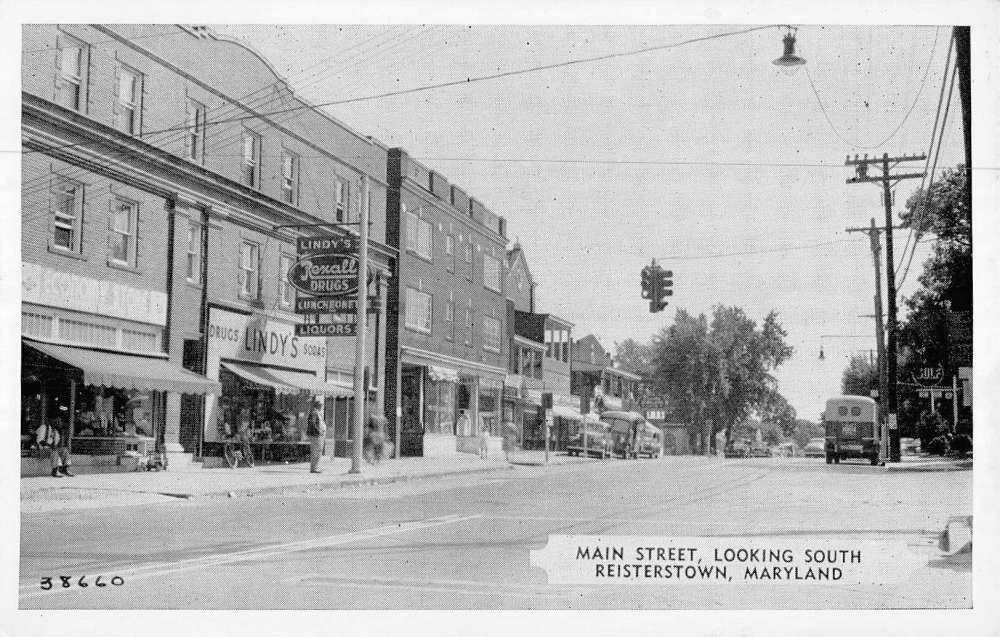 Collection of Maryland Main Street Postcards views