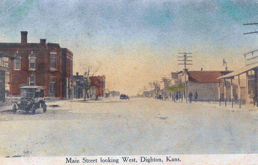 Main Street Postcard views from the State of Kansas
