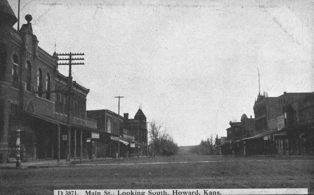 Main Street Postcard views from the State of Kansas