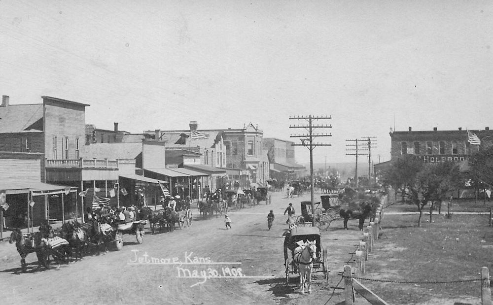 Main Street Postcard views from the State of Kansas
