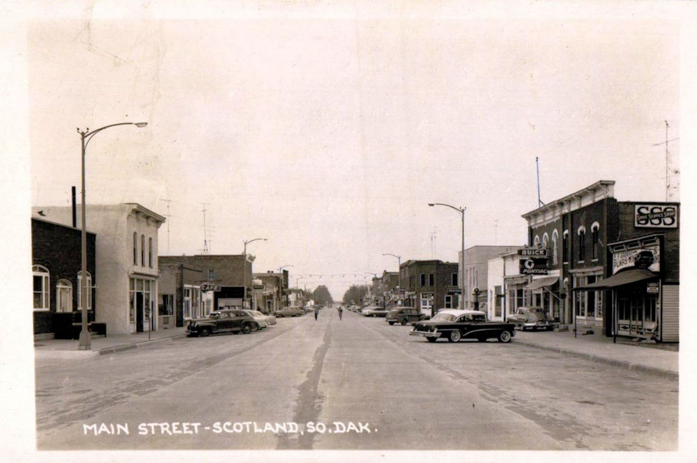 South Dakota Old Main Street Postcards Peter D.