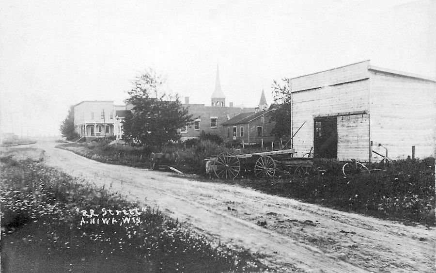 Historical Wisconsin Main Street Postcard views