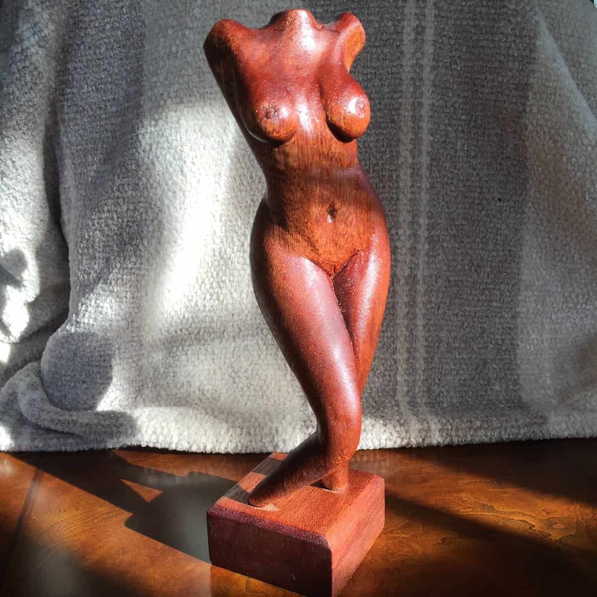 Nude Study in Mahogany