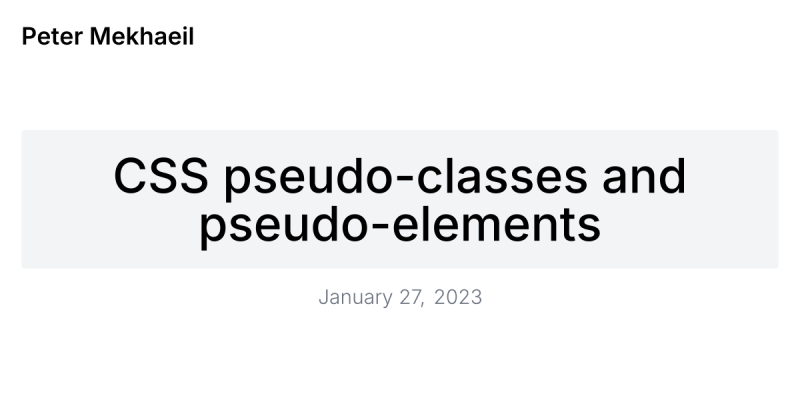 Css Pseudo Classes Vs Pseudo Elements A Deep Dive - Classic Mobile Landscape Images | Free Download