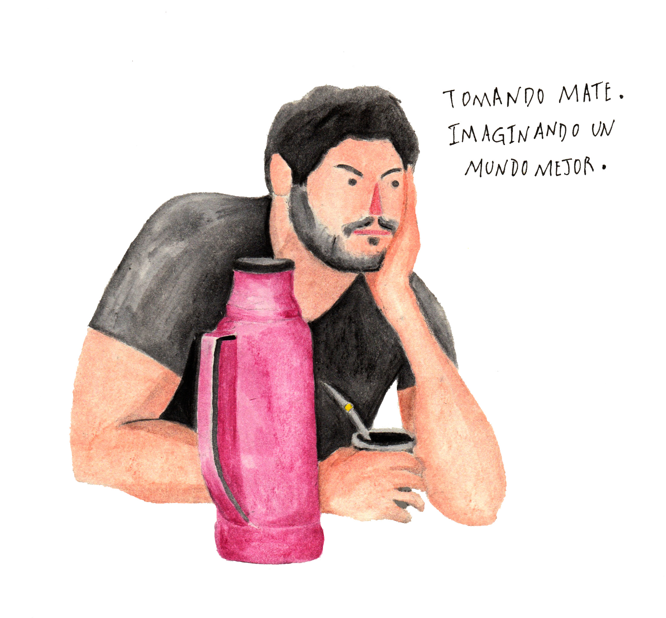 Tomando mate. Imaginando un mundo mejor.