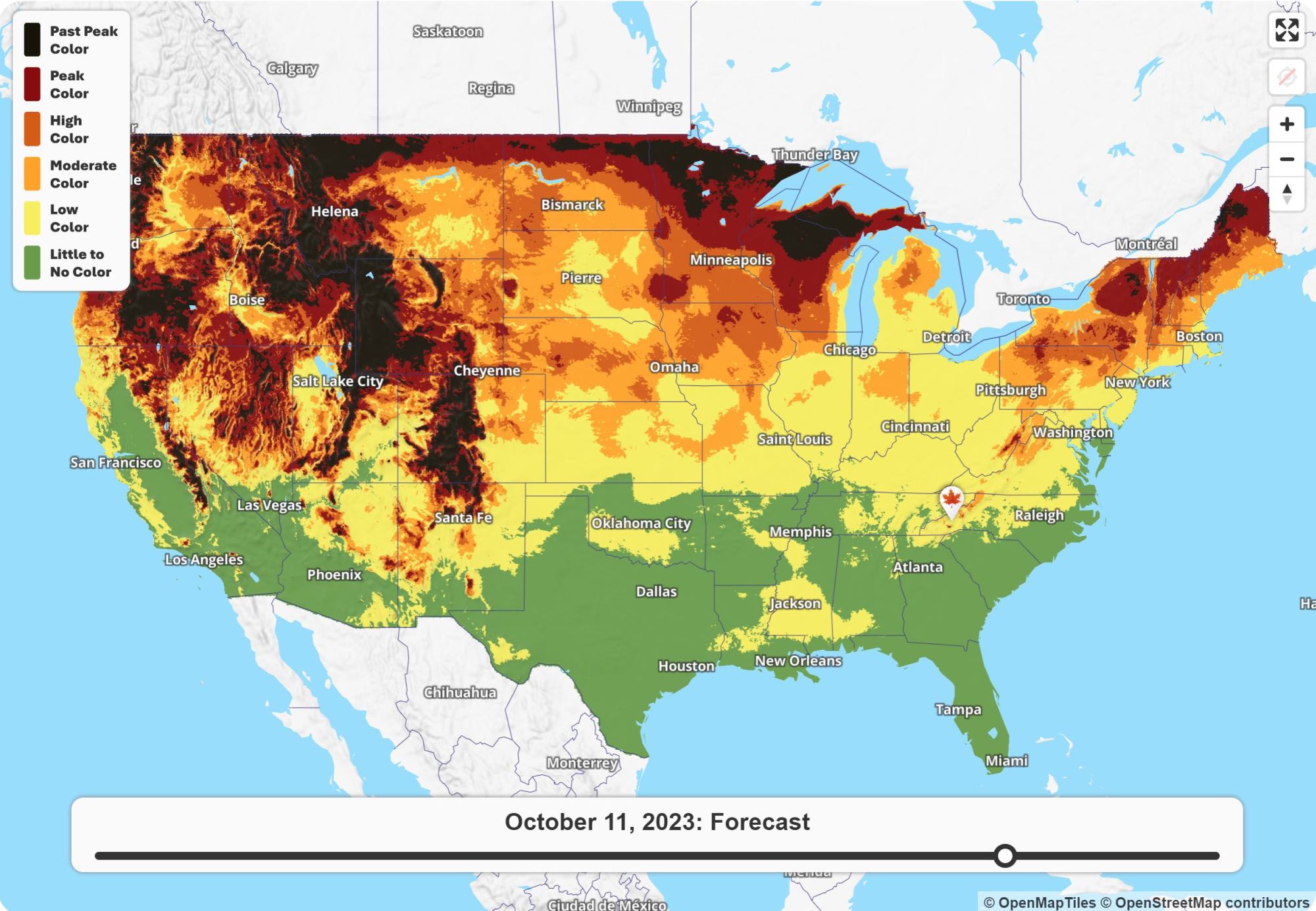 Peak Fall Foliage Map Fall Foliage Map Foliage Map New England Fall Explore Fall 