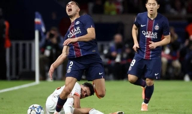 Football : Hakimi out pour « plusieurs semaines » 