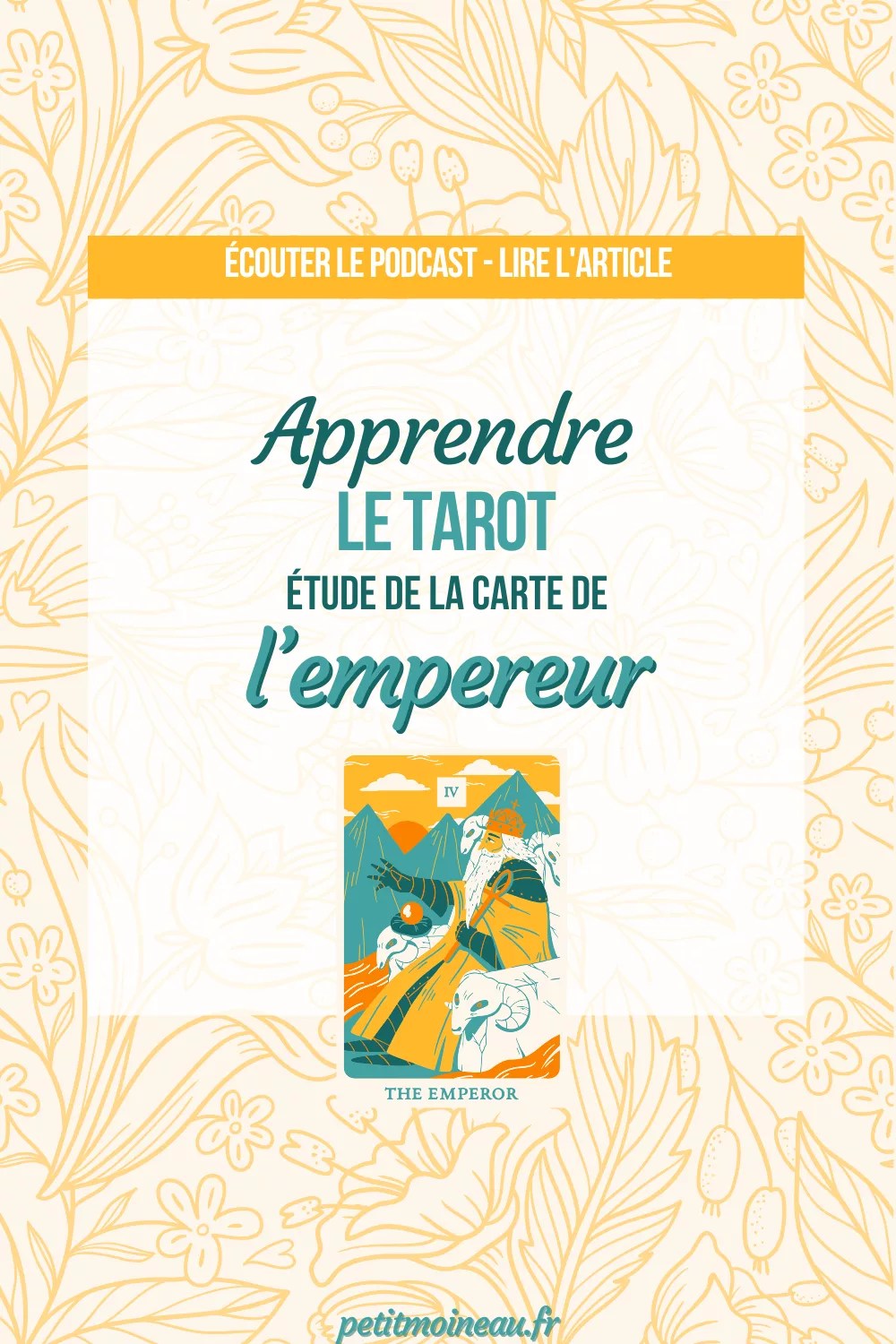 carte tarot apprendre signification empereur