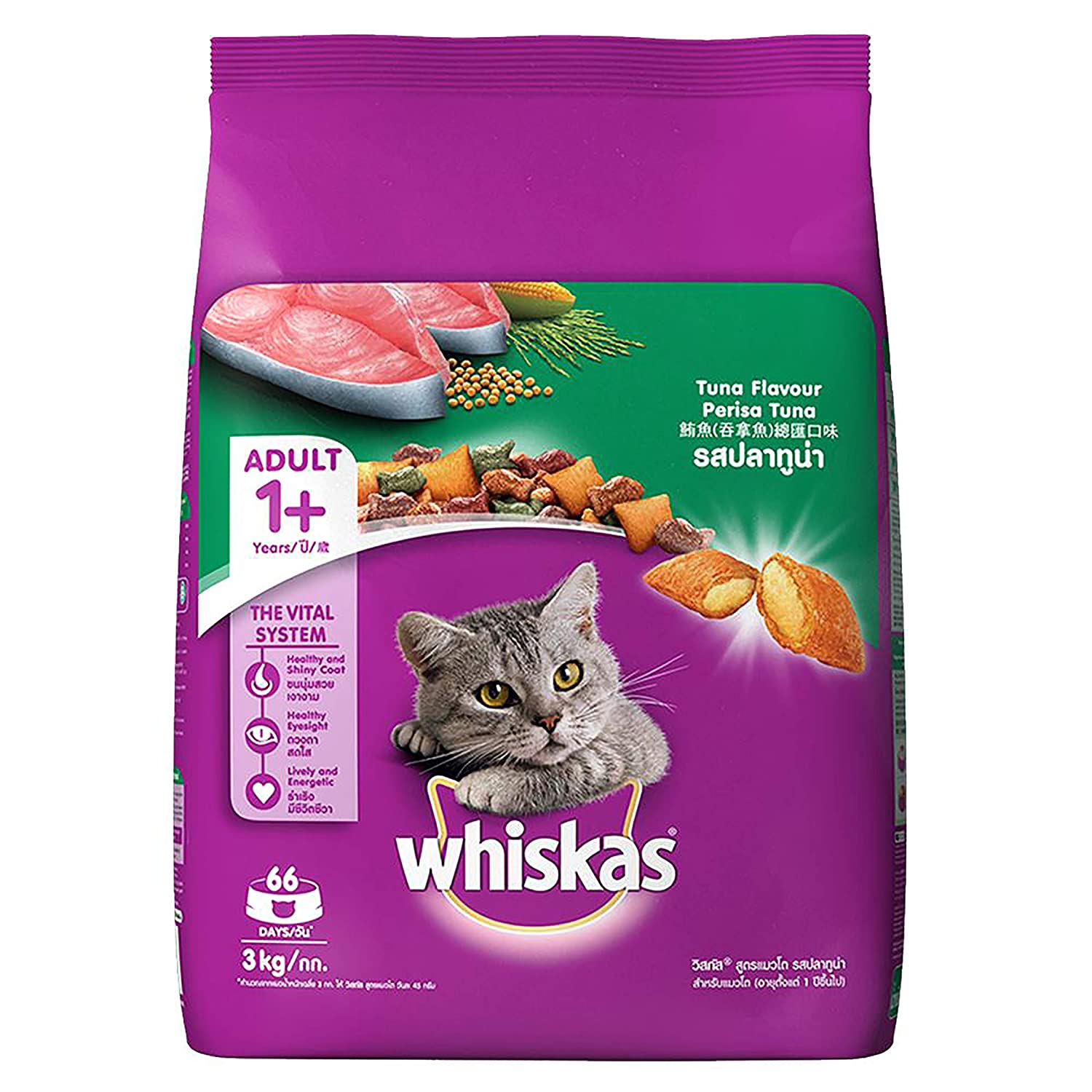 Whiskas Adult Dry Cat Food Tuna Flavor