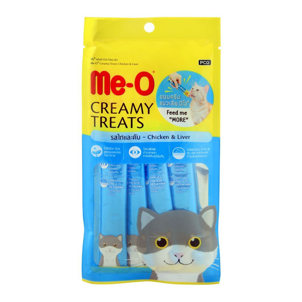 Me-O Creamy Cat Treats Chicken & Liver Flavor 60gm
