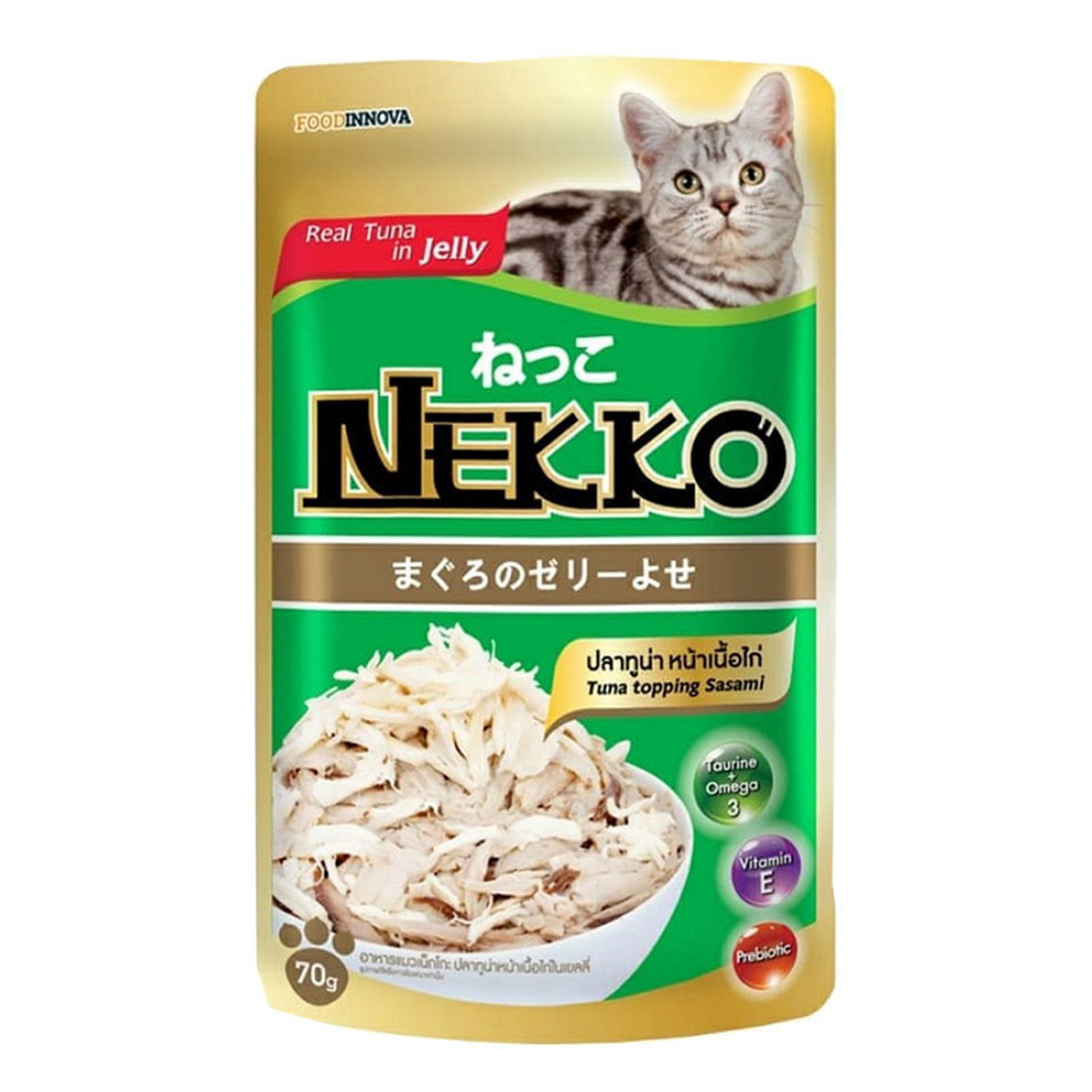 Nekko Cat Food Pouch Tuna Topping Sasami