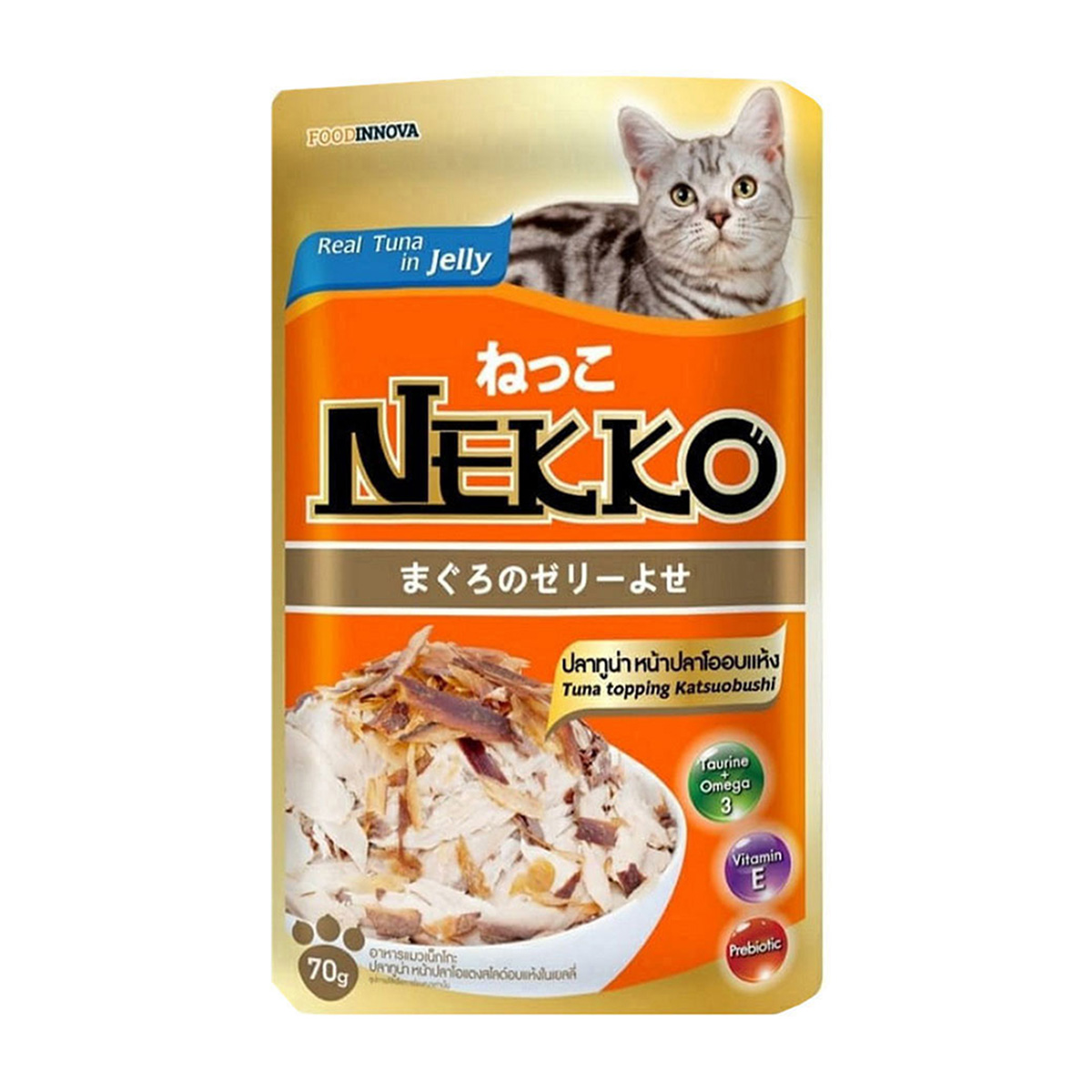 Nekko Cat Food Pouch Tuna Topping Katsuobushi