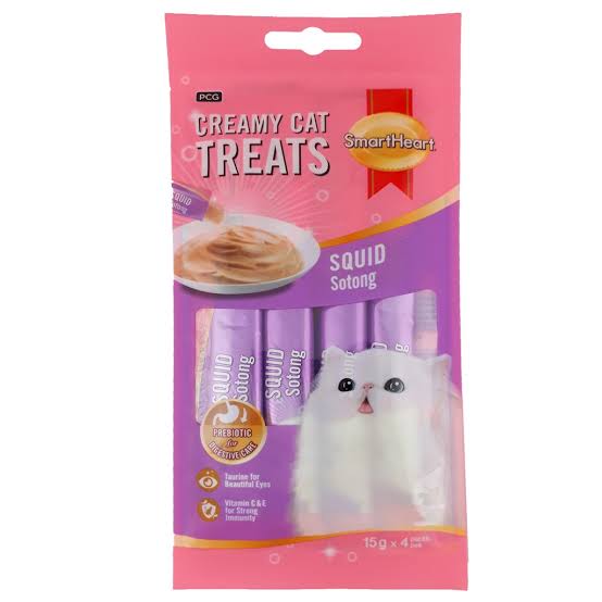SmartHeart Creamy Cat Treat Squid