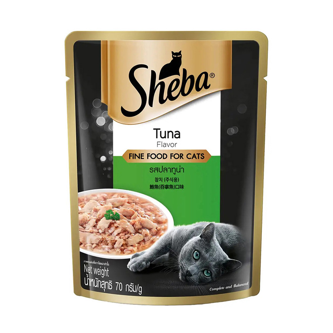 Sheba Cat Food Pouch Tuna Flavor
