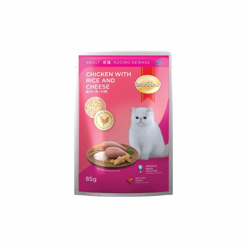 SmartHeart Adult Cat Food Chicken With Rice & Cheese