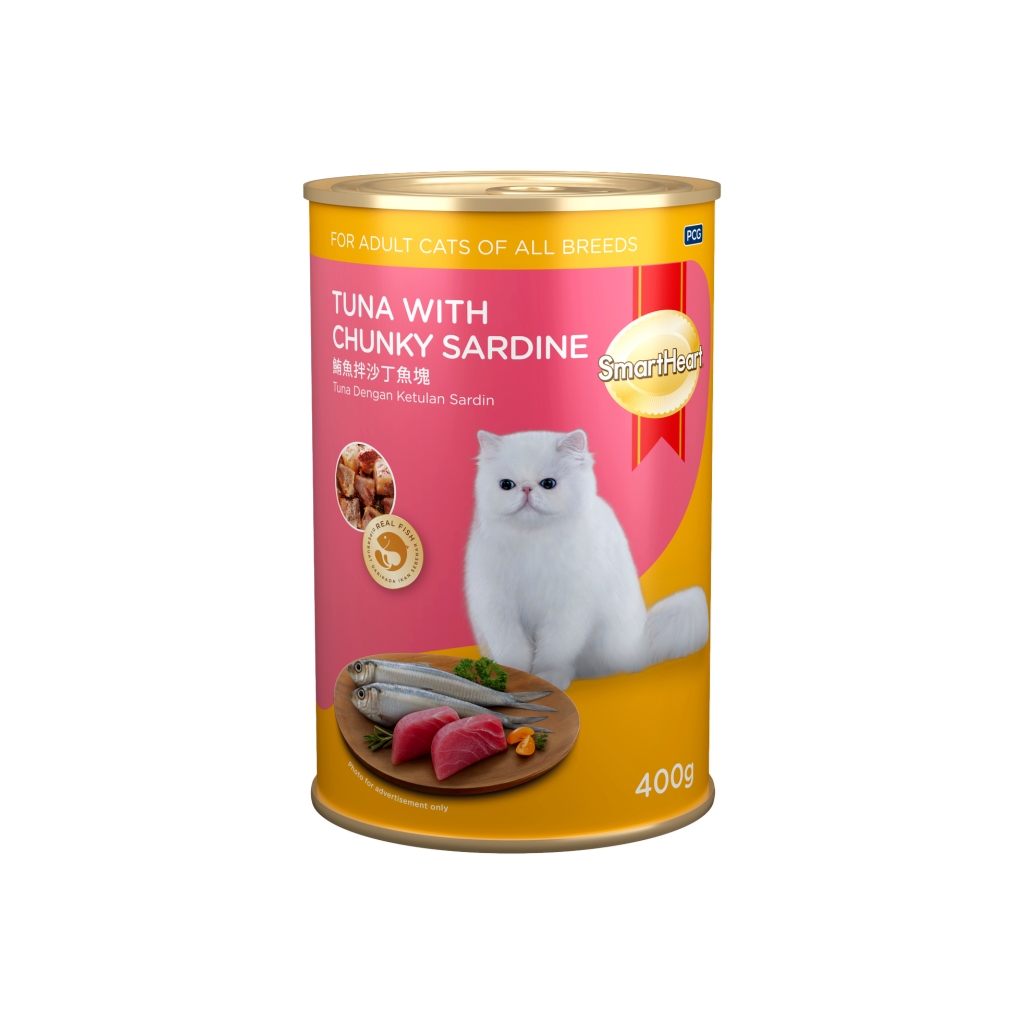 SmartHeart Adult Cat Food Tuna With Chunky Sardine (Can)