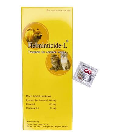 Helminticide-L Deworming Tablet For Cats & Dogs 1 Pcs