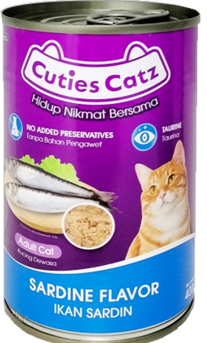 Cuties Catz Adult Cat Food Sardine Flavor