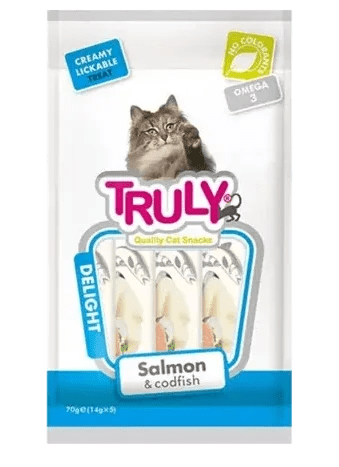 Truly Creamy Cat Treat Salmon & Cod Fish Flavor
