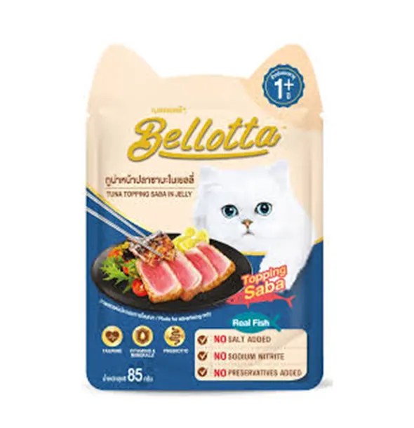 Bellotta Adult Cat Food Tuna Topping Saba in Jelly