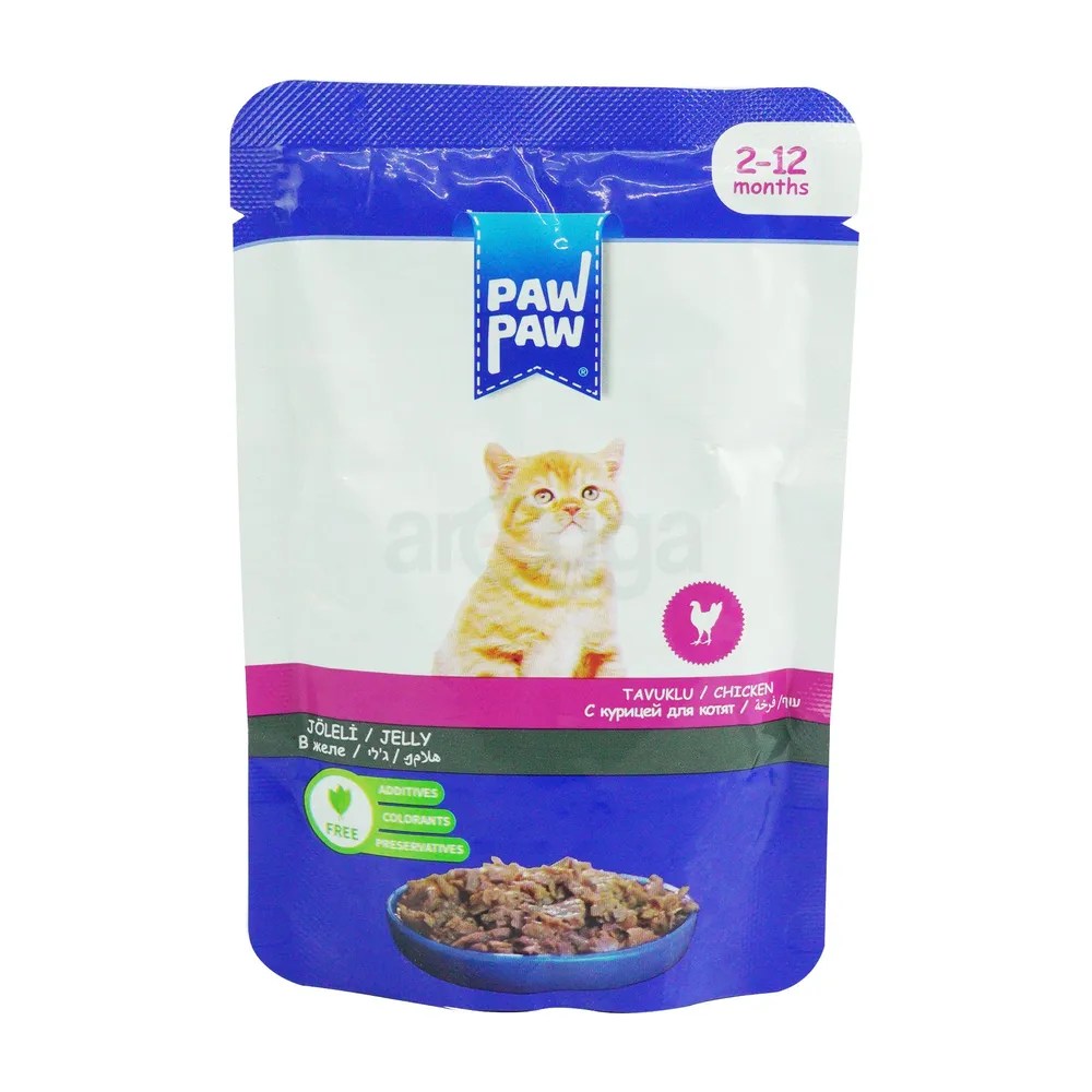 Paw Paw Pouch Kitten Cat Food Chicken
