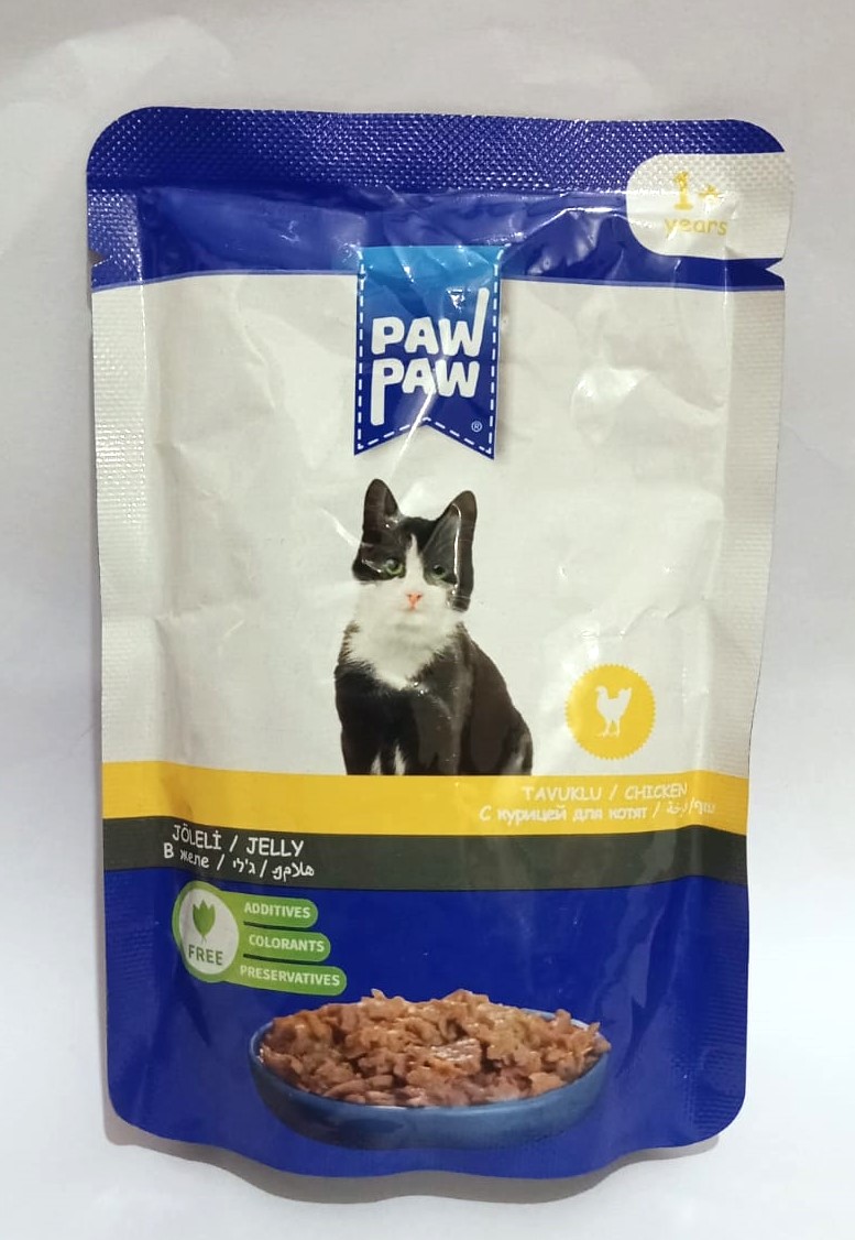 Paw Paw Pouch Adult Cat Food Chicken