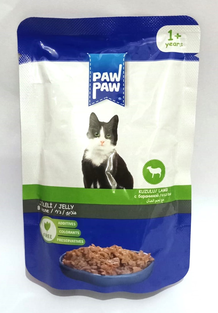 Paw Paw Pouch Adult Cat Food Lamb
