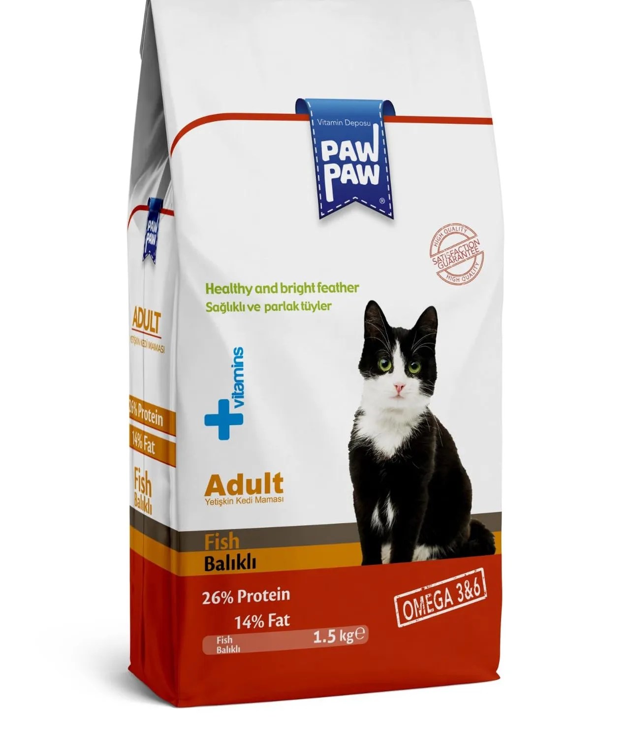 Paw Paw Adult Dry Cat Food With Fish