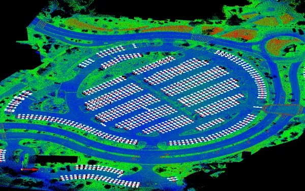 Carlson Point Cloud Advanced automatically extracting parking stalls, striping, and site features from LiDAR data