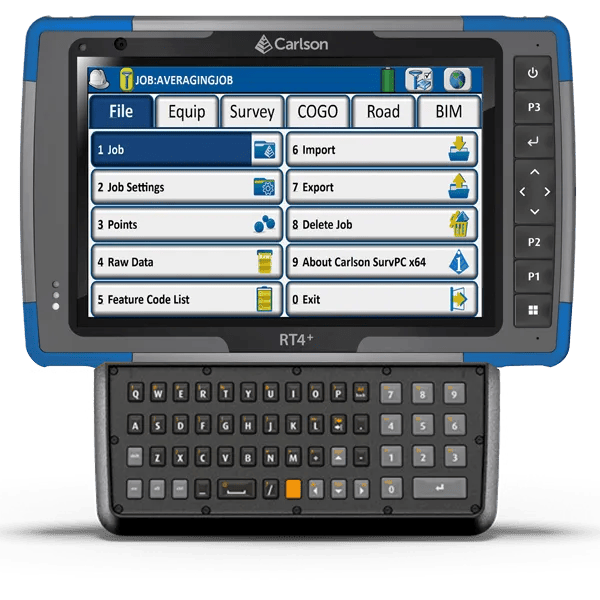 Carlson RT4 Plus data collector with keyboard and touchscreen interface