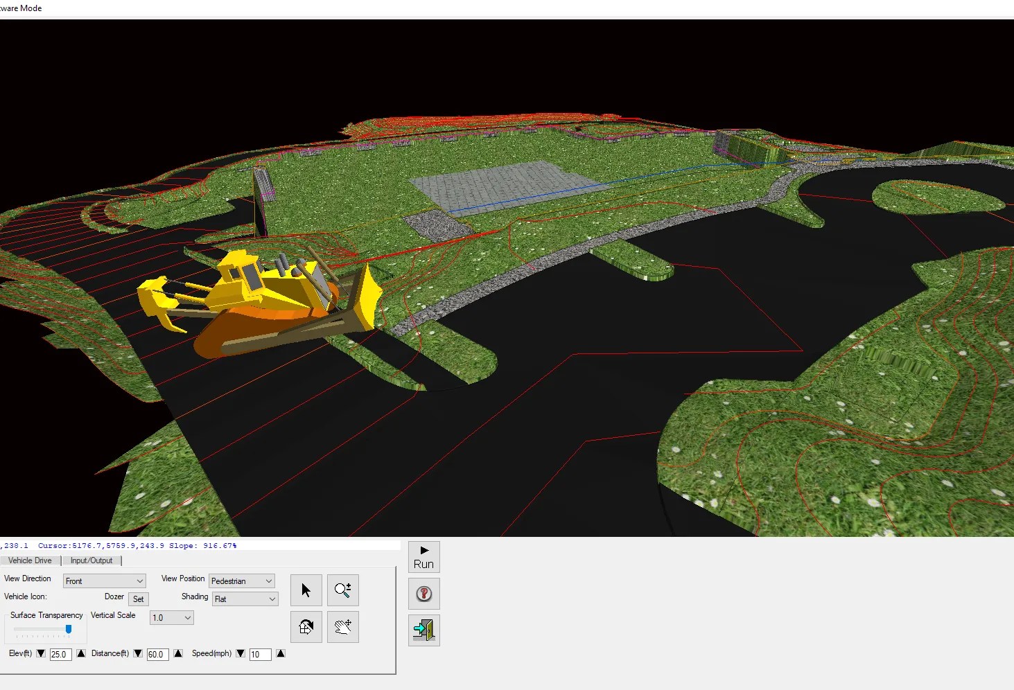 Carlson Takeoff 3D site model for earthwork estimating and construction visualization